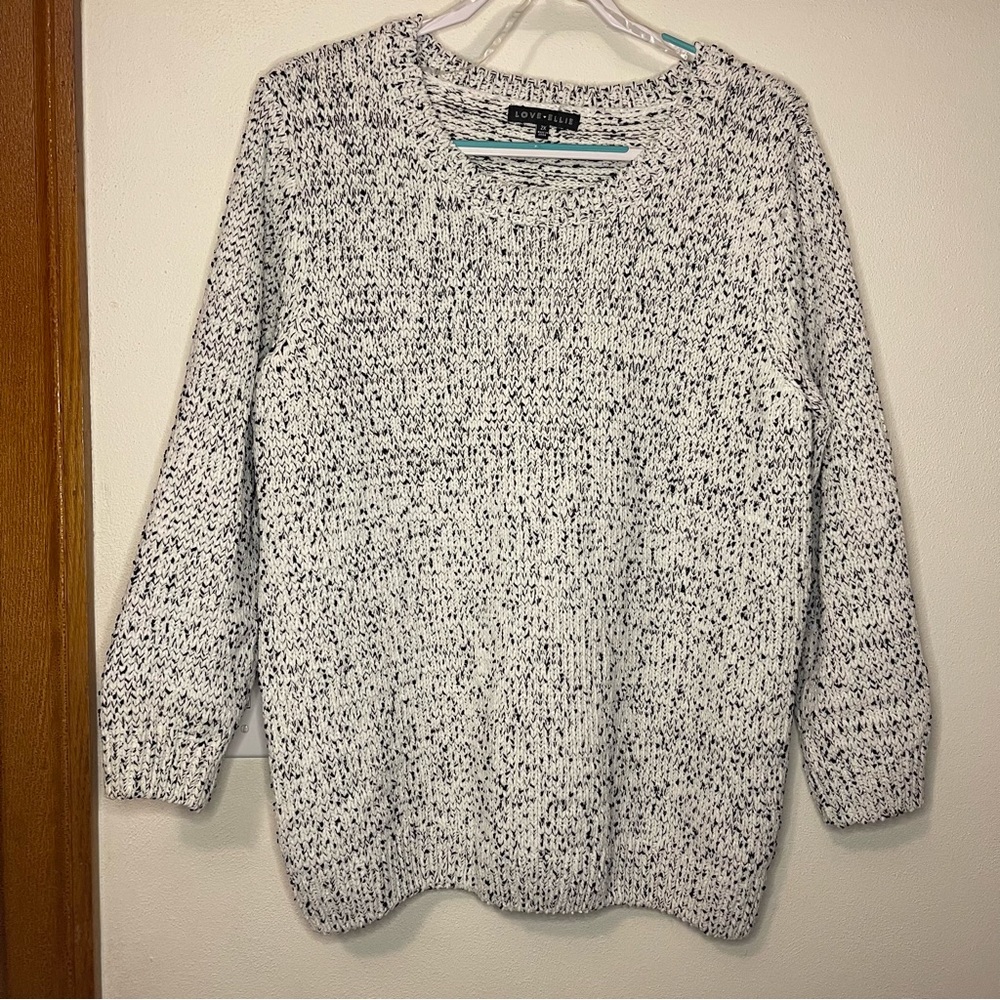 White and Black Sweater